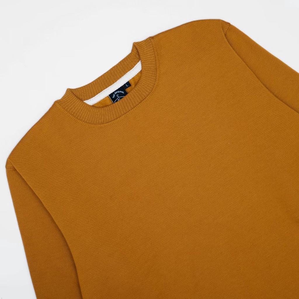 Sweatshirt Crewneck Polos Mustard Original Premium