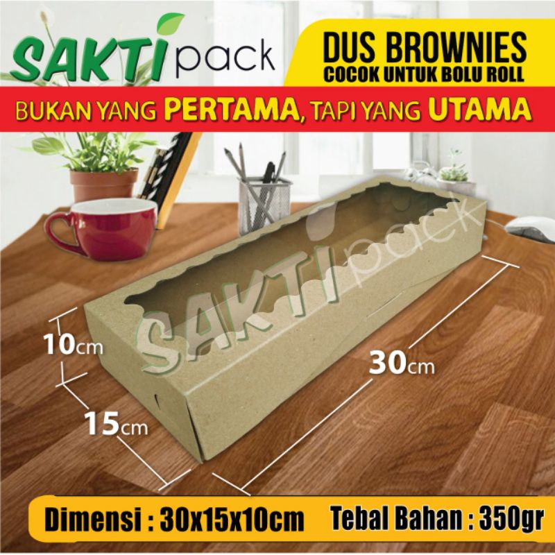 

dus brownies/dus banana crispy/dus roti uk. 30 x 15 x 10 cm, laminasi.