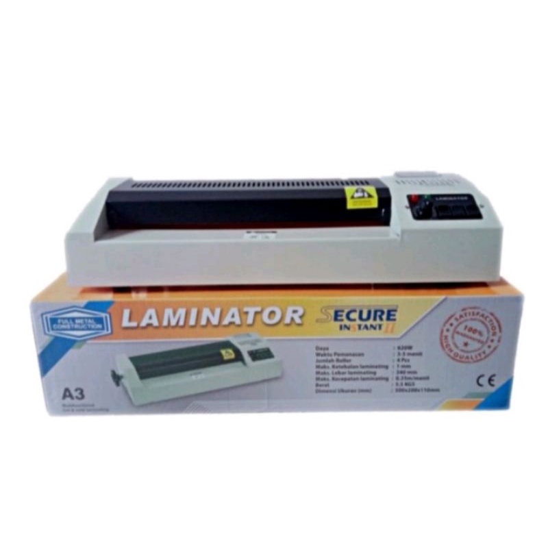

SECURE INSTANT II Mesin Laminating KTP A4 F4 & A3 Alat Laminator Foto