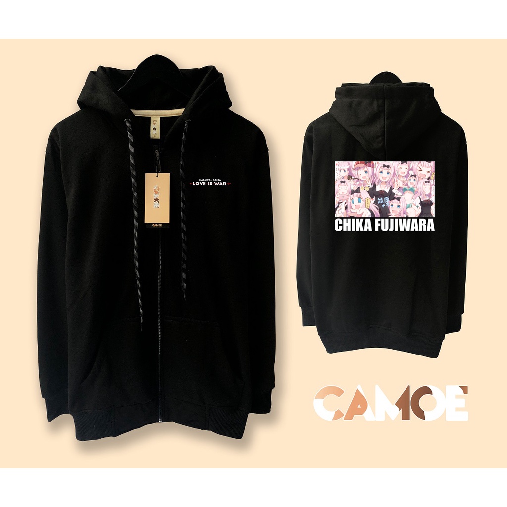 Jaket Hoodie Zipper Anime Chika Fujiwara Love is war kaguya sama
