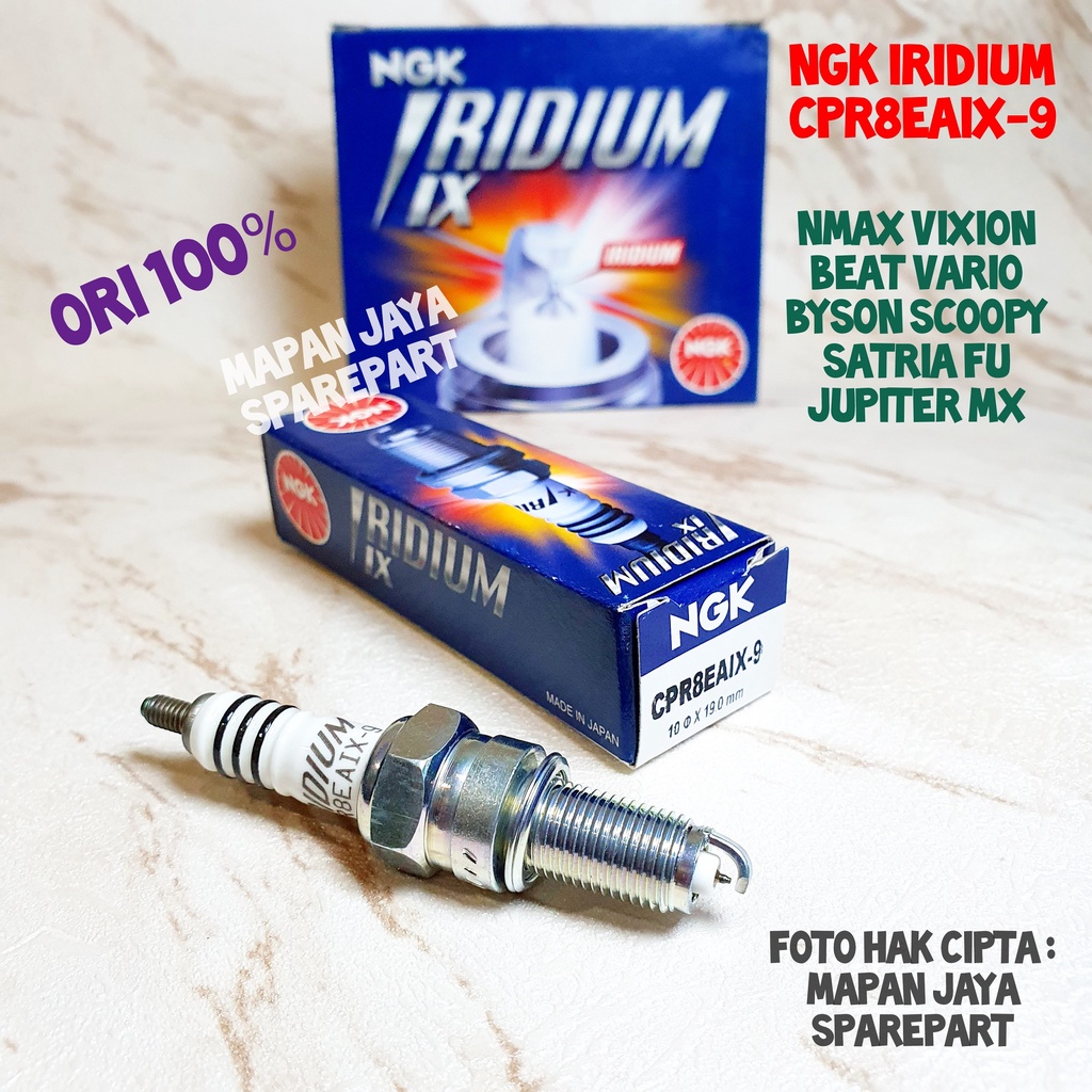 BUSI RACING MOTOR NGK IRIDIUM YAMAHA Aerox 155 VVA Byson FI Lexi MT-15 VVA NMAX CPR8EAIX-9