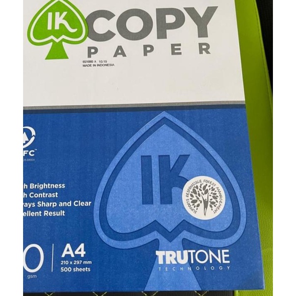 

☞ KERTAS HVS A4 / 70 GRAM / COPY PAPER SUPER MURAH / 1 RIM ✶