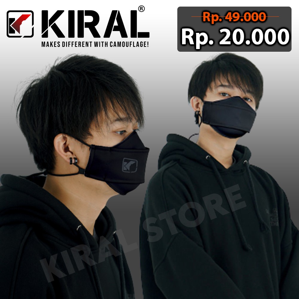 KIRAL Masker Keren Cowok Distro Motor Kekinian Murah Premium Masker Camomask Terbaru CMK EDITION