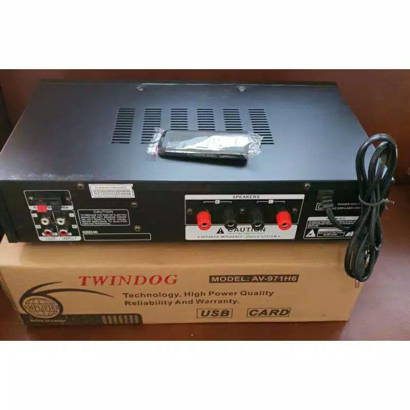 Twindog  , TD , AV 971H6 USB  , Twin Dog , Ampli, Amply,  Ampli Power , Amplifier  Remote