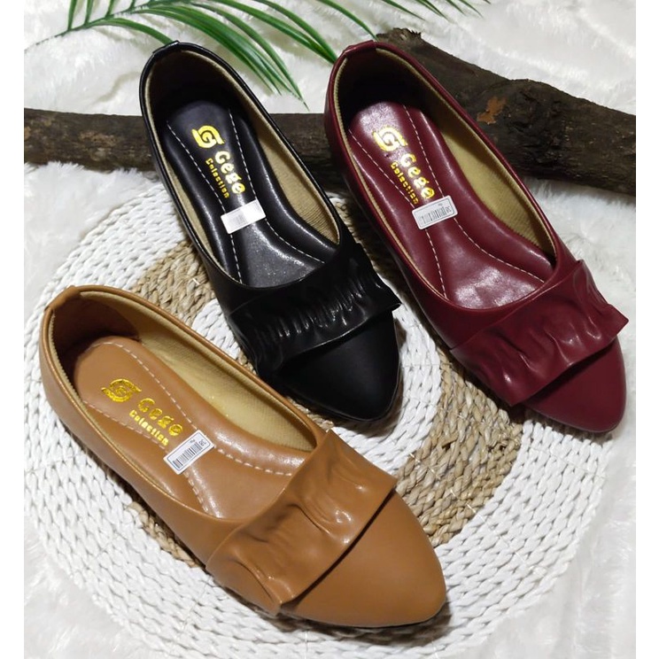 SEPATU FLAT RAMPEL ALAS KARET &quot;GEGE&quot;