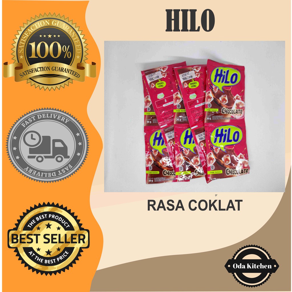 HILO SUSU HI CALCIUM CHOCOLATE SACHET RENCENG 10X14gr