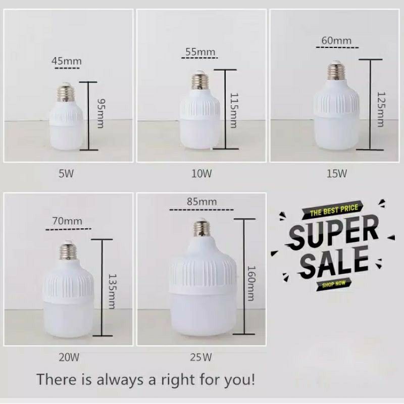 lampu led murah 5w 10w 15w 20w 25w/ led capsul/led tabung/bohlam