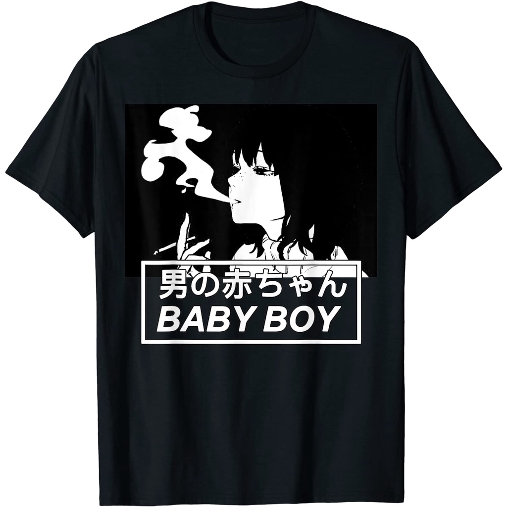 Kaos Baju Baby Boy Tshirt Aesthetic Vaporwave T-Shirt Anime Shirt