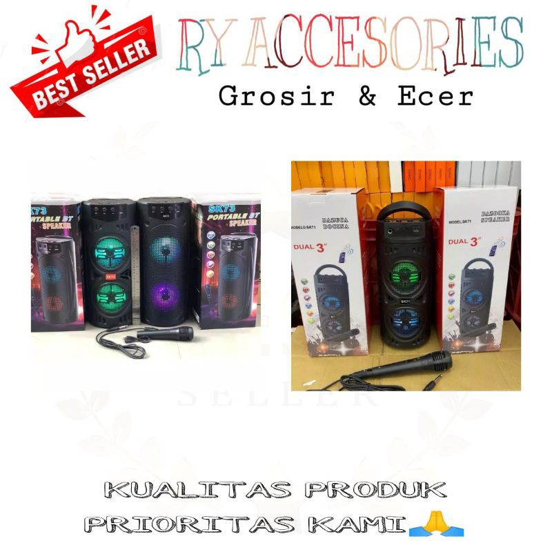 RY - SPEAKER BLUETOOTH RADIO FM BAZOOKA SK 71 / SK 72 / SK 73 SPEAKER MICROPHONE SK-71/SK-72 /SK-73