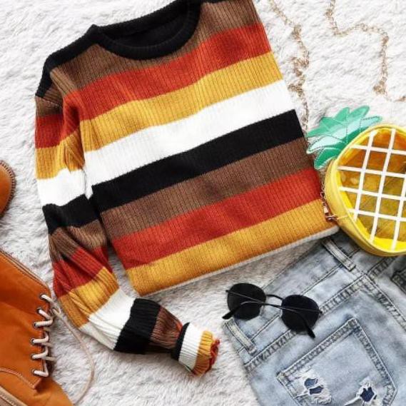 ATASAN RAJUT HALUS WANITA /SWEATER RAJUT WANITA  /RAJUT HALUS TEBAL /SHAMERR KNITE OVERSIZE