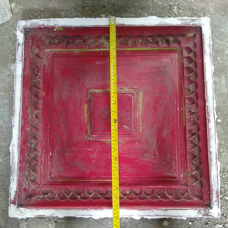 cetakan tempat lampu kotak gypsum