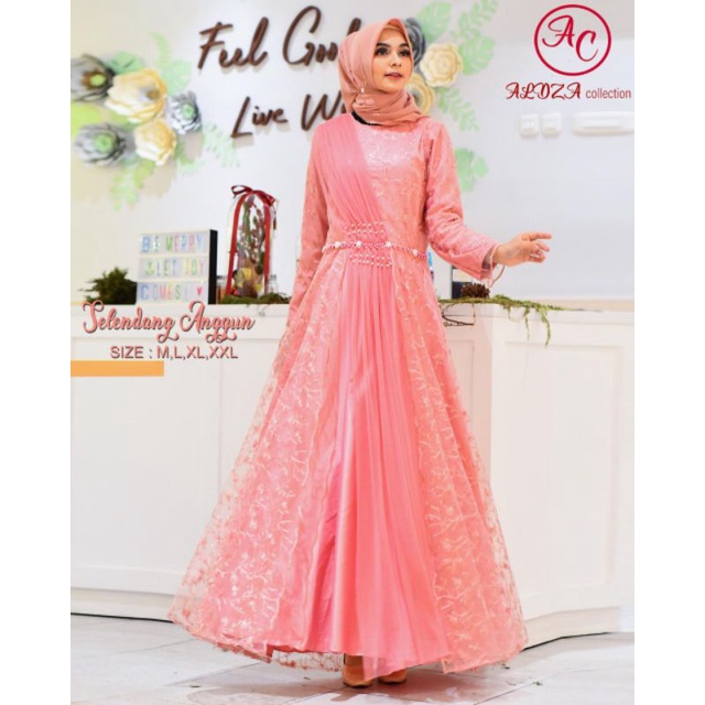 Gamis Selendang Anggun Original Butik