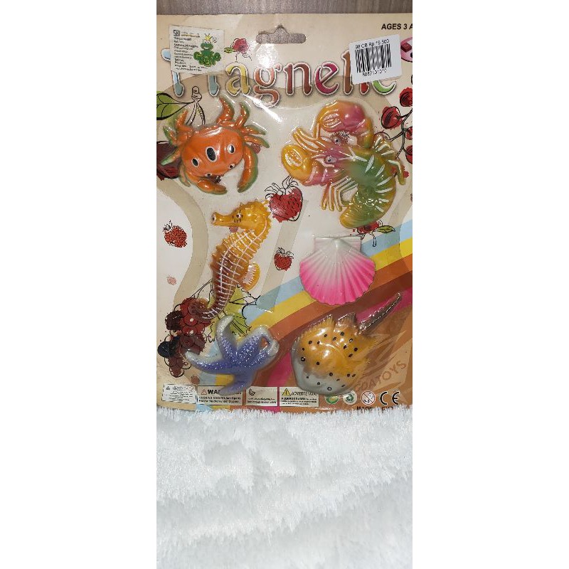 Tempelan kulkas magnet edisi hewan buah buahan