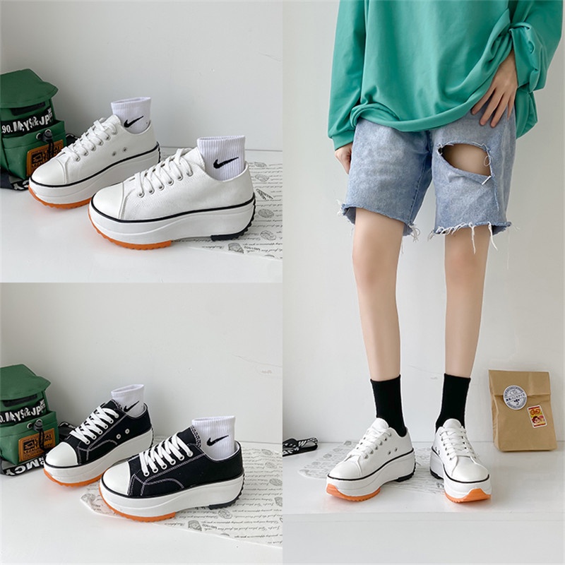 2.2 COD Sale [DENDEN.ID] Sepatu Sneaker Korea Wanita Semi Boots Fashion