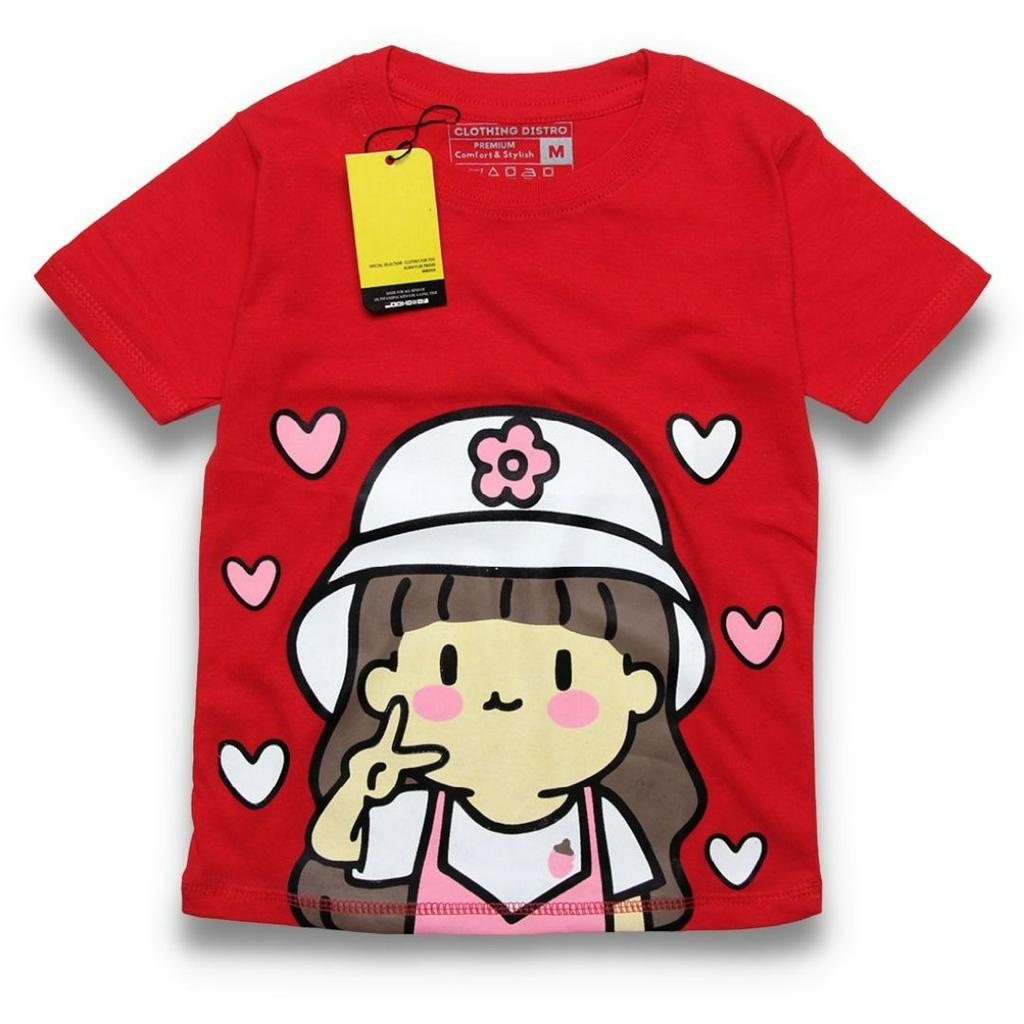 Kaos Anak Disro Laki-laki Perempuan HARGA PER 1 PCS BAJU Atasan Anak Laki Laki Cowo Cewe 1-8 tahun Baju Kaos Anak Distro Cowo Cewe RGKIDS