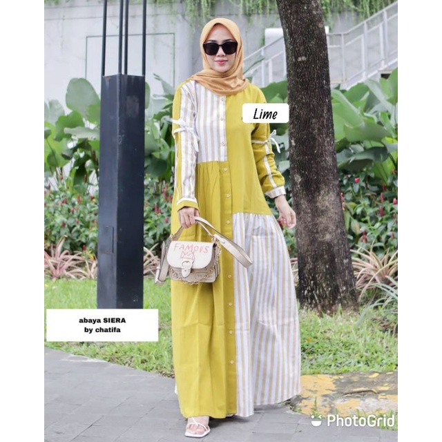 GAMIS CHATIFFA /PAKAIAN WANITA MOTIF SALUR