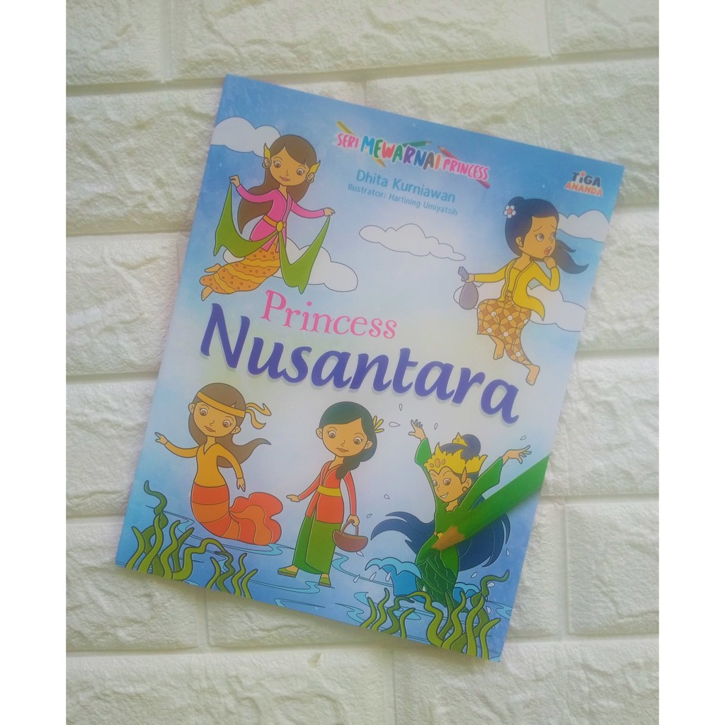 Buku Mewarnai Princess Nusantara