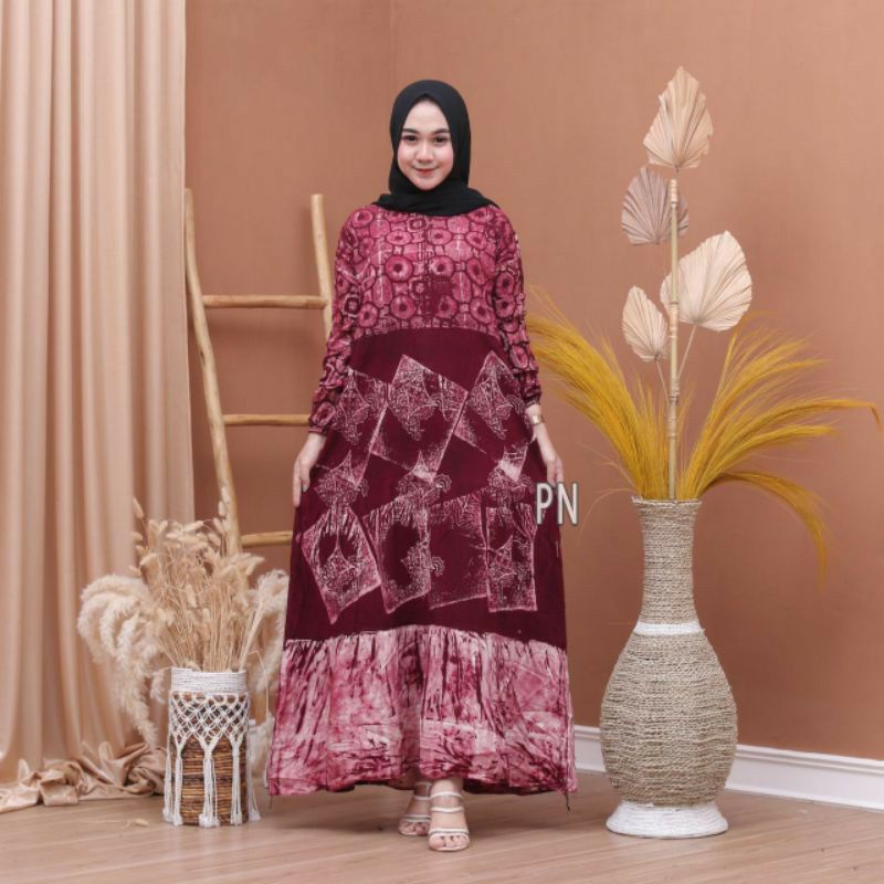 Longdress batik pekalongan / gamis batik