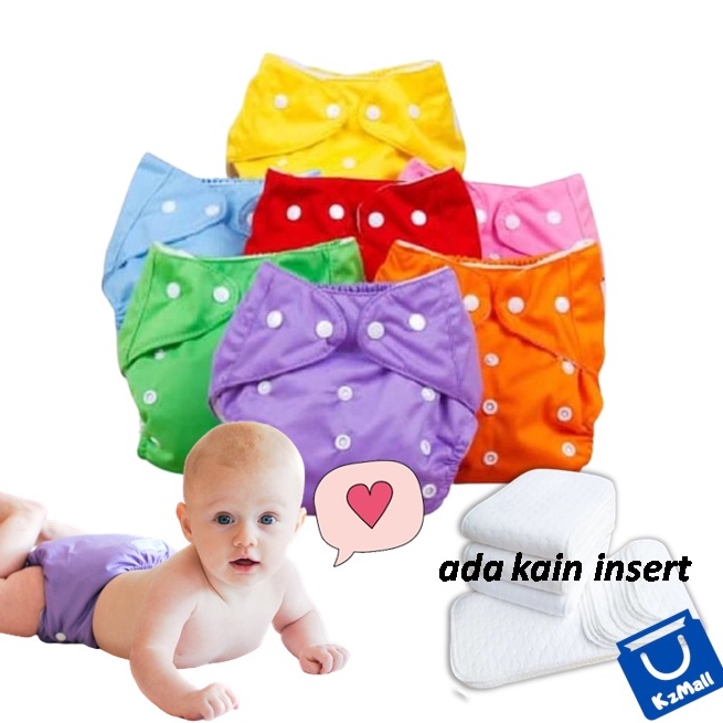 Popok Bayi Kain Kancing / Clodi Bayi Dapat Di Cuci &amp; Pakai Kembali