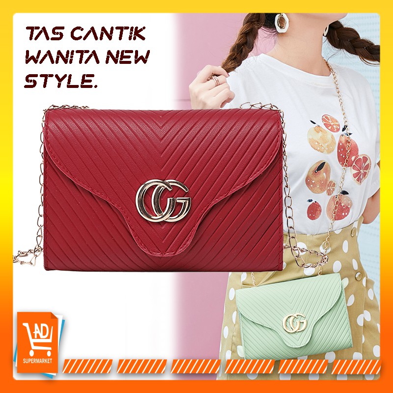 AND / COD / Tas Selempang Wanita Sling Bag Cewek Fashion Import Korea Tas Selempang Wanita Murah T136