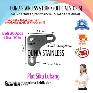 Plat Siku Lubang stainless steel besi alat alat teknik Plat Siku Lubang stainless steel besi alat alat teknik