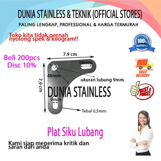  Plat  Siku Lubang stainless steel besi  alat alat teknik  