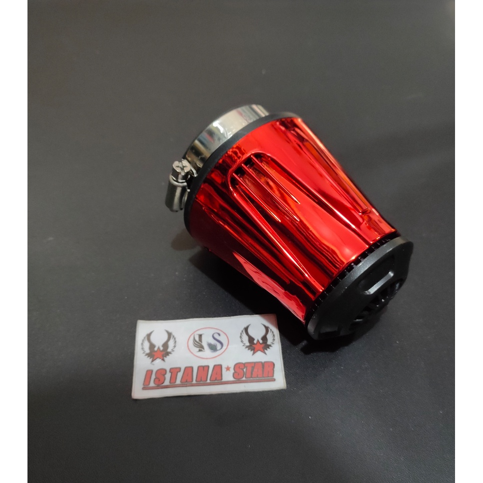 [promo] FILTER RACING Saringan Udara Motor Filter Udara Filter Karbu Pe 24 26 28 Karburator / filter drag racing balap universal semua motor / termurahr/terlaris/star seller/EMAS /MERAH/SILVER