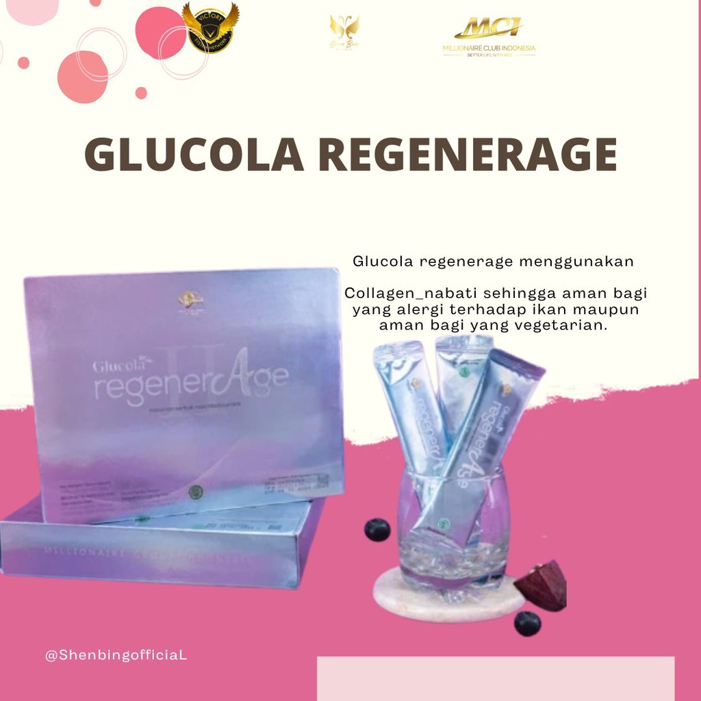 GLUCOLA REGENERAGE MCI MINUMAN COLLAGEN VEGETARIAN