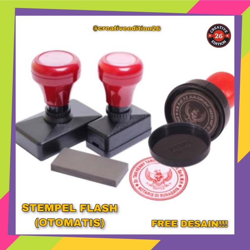 

STEMPEL FLASH OTOMATIS, STEMPEL CAP LOGO, PERUSAHAAN, LUNAS, TANDATANGAN, NAMA (CUSTOM)