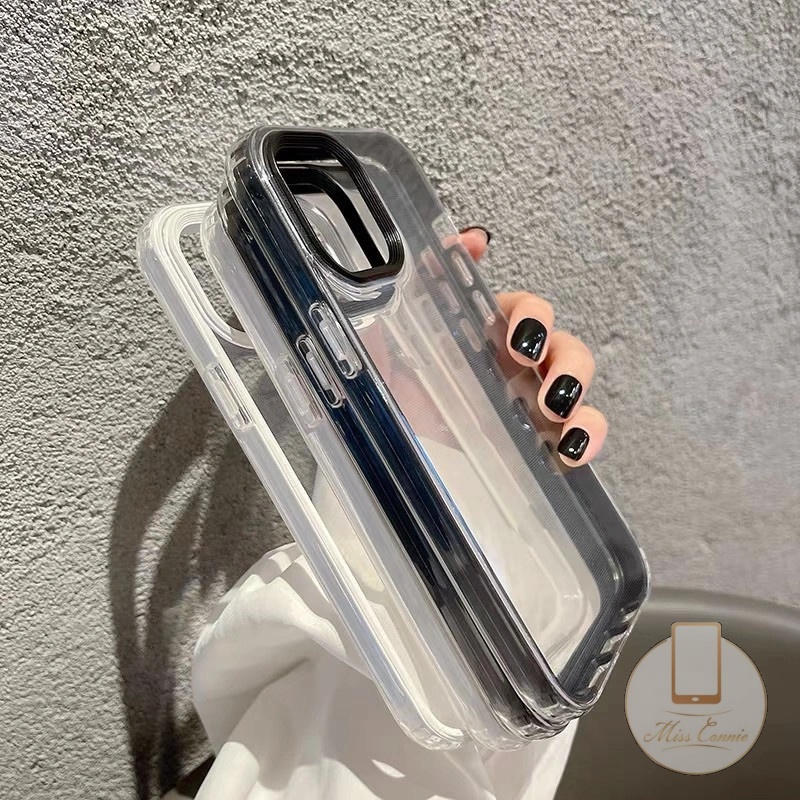 Casing Macaron Bening 3-in-1 Samsung A03 A73 A04s A04 A30 A13 A12 A04E A03s A32 A14 A22 A23 A73 A31 A11 A72 A52 A52s A50 A20s A71 A51 Full Protect Military-Grade Shockproof Soft Case