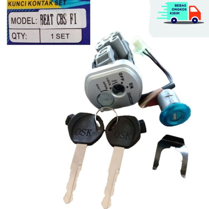 Kunci kontak key set assy Beat FI (CBS)