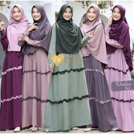 KHALISA SET TERBARU DE BUTIQUE/GAMIS SET TERBARU DE BUTIQUE/GAMIS ORI BY DE BUTIQUE(FREE SOUVENIR)