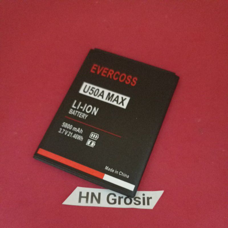 baterai Batre Evercoss U50A max Original Battery Batrai Cross U50A max