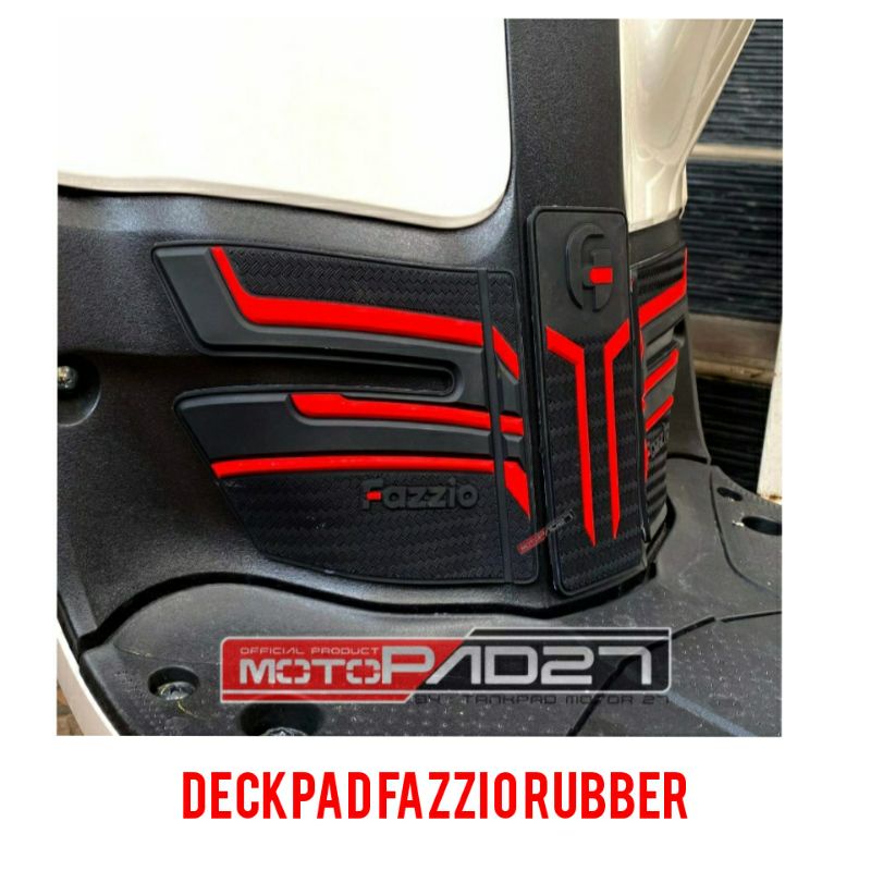 Deckpad FAZZIO Tankpad FAZZIO 125 Alas kaki FAZZIO 125 Bahan karet Rubber