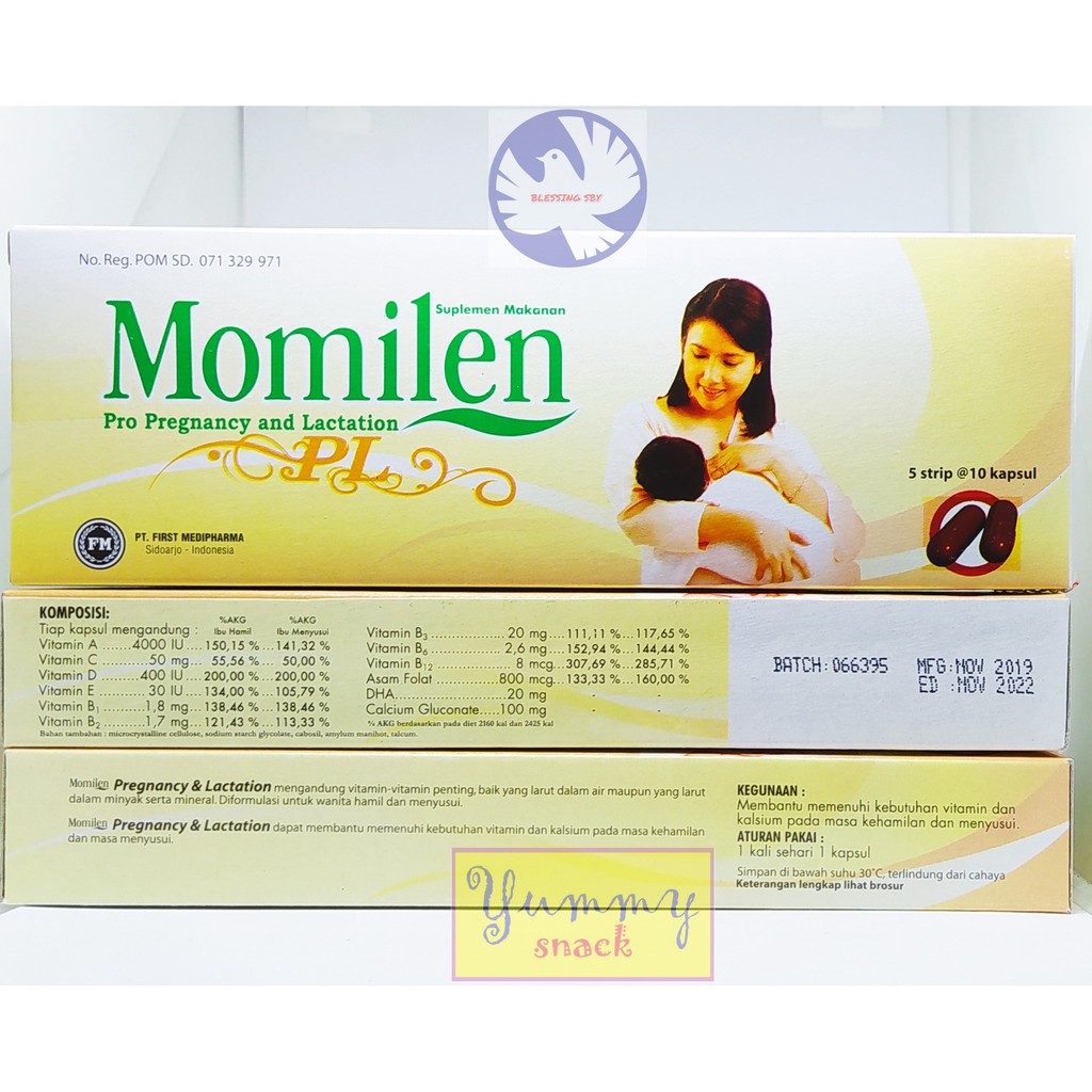MOMILEN PL Vitamin Ibu Hamil dan Menyusui ( isi 50 kapsul )