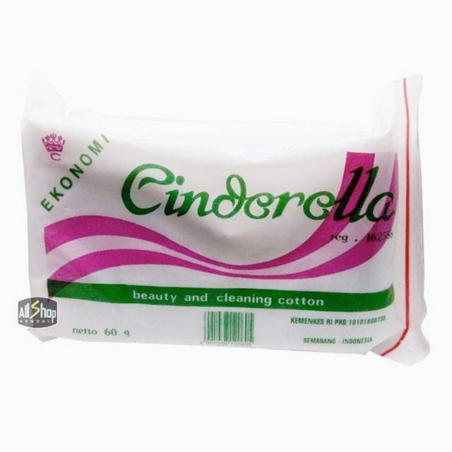 Kapas Kecantikan CINDERELLA Facial Beauty and Cleaning Cotton Ekonomi 60 gram