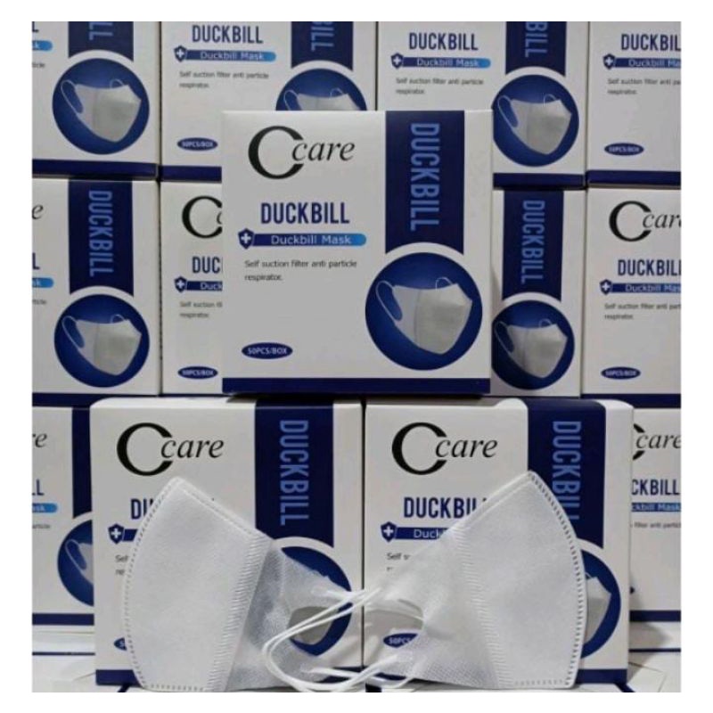 MASKER 3PLY DUCKBILL CCARE ISI50PCS,MASKER 3PLY DUCKBILL 3D OCARE NON EMBOS