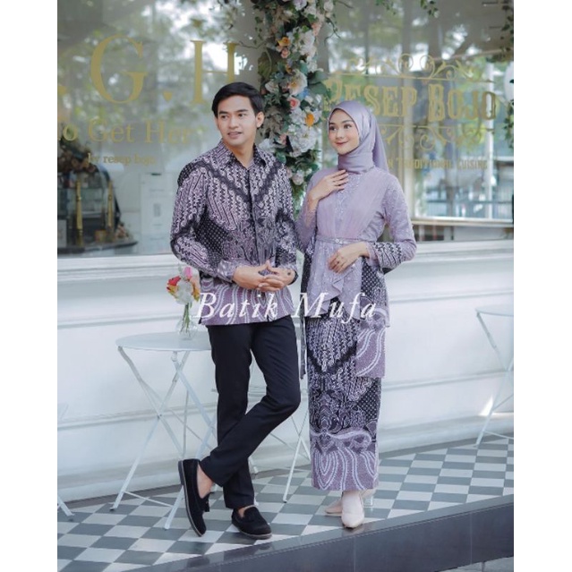 SET COUPLE AVEENA MAUVE KEBAYA WISUDA TERBARU 2022 KEBAYA MODERN KEBAYA TUNANGAN BAJU LAMARAN