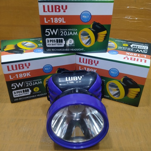 Senter Kepala Luby L-189 L / Senter Kepala baterai / Senter Camping / Senter kerja