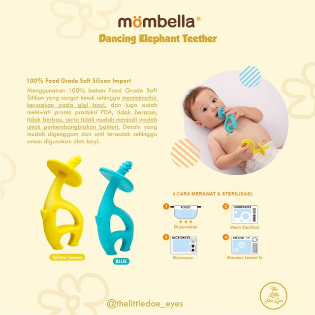 [READY] Mombella Dancing Elephant / Squirrel Teether