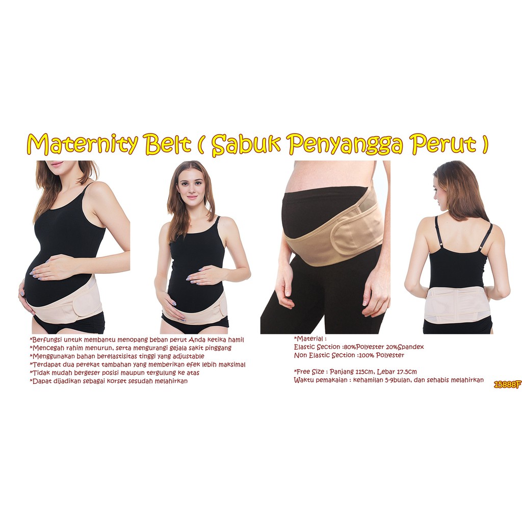 15888 Mooi Mom Maternity Belt / Sabuk Penyangga Perut / Sabuk Ibu Hamil