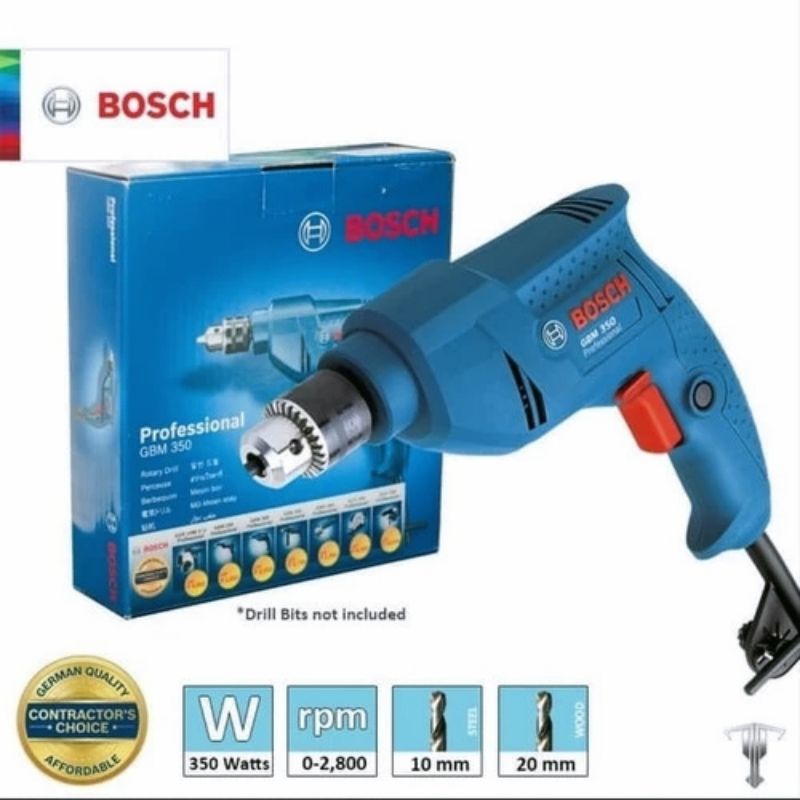 Mesin bor listrik Bosch GBM350 GBM 350 Profesional
