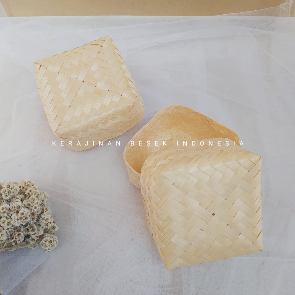 SEPASANG BESEK BAMBU BLICING ukuran 15cm// Kerajinan bambu// Besek bambu murah// Besek murah// Besek