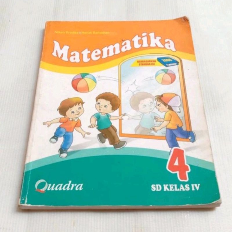 buku quadra matematika kelas 4 sd (bekas)