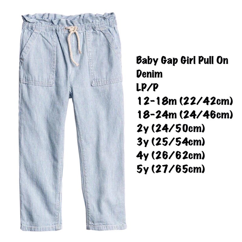 Baby Gap Girl Pull on Denim