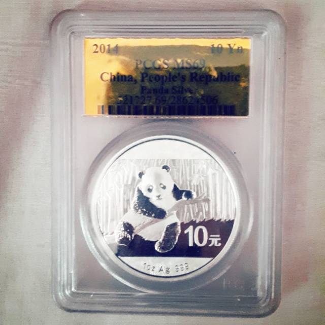 Koin Perak 1 Troy Oz PCGS Seri Panda Silver