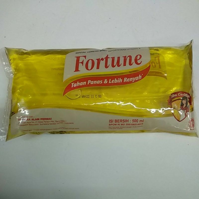 

Minyak Goreng Fortune Bantal 500 ml