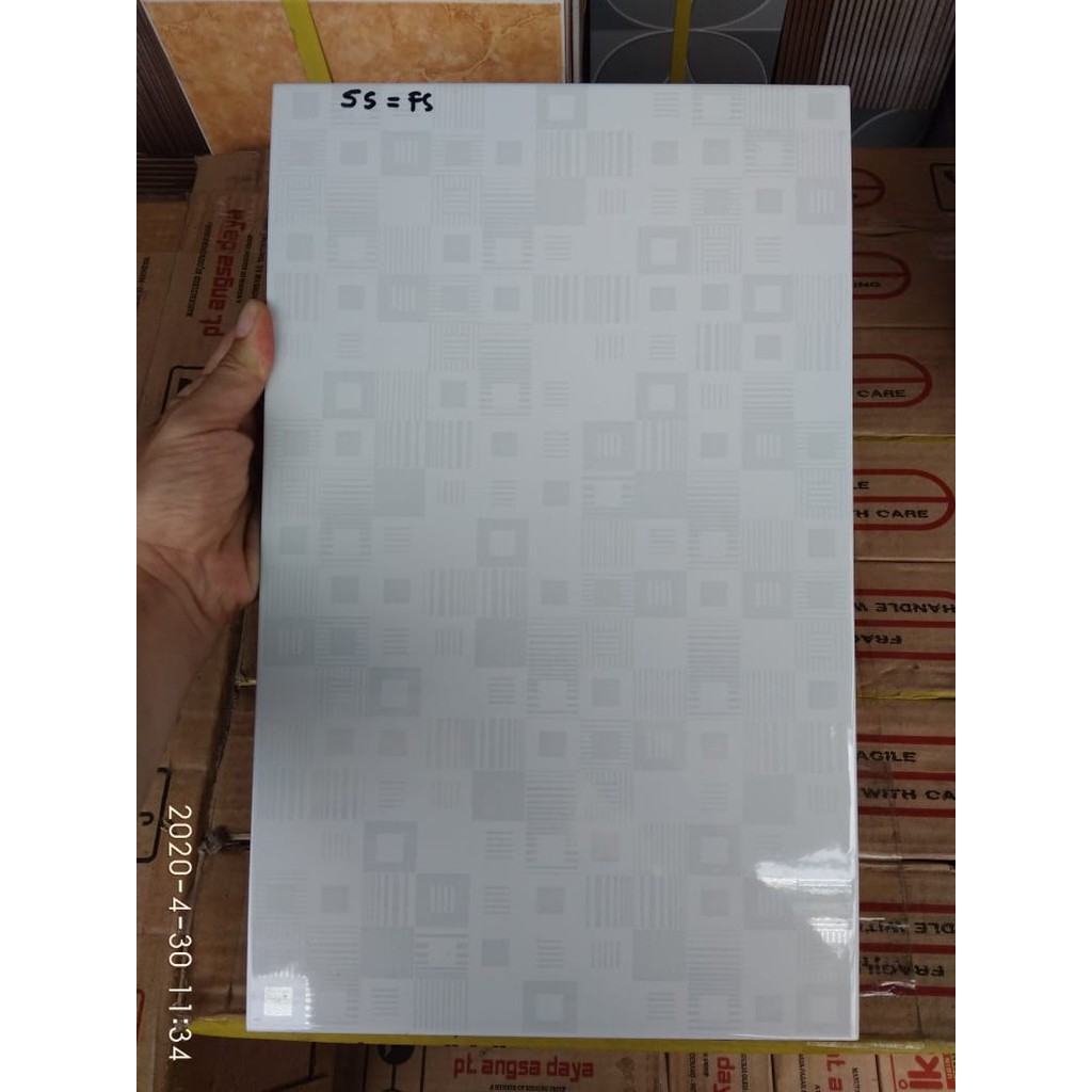 KERAMIK DINDING 25x40 MOZAIK PUTIH