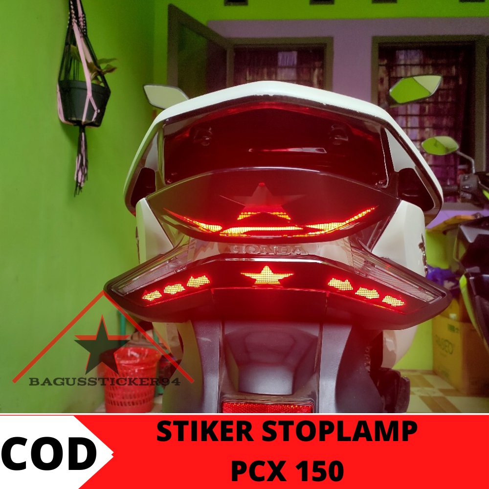 STIKER AKSESORIS LAMPU PCX/STIKER LAMPU PCX 150 /STIKER LAMPU BELAKANG PCX 150/STIKER MOTOR PCX/AKSE