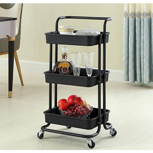 SHENAR TROLI SALON UTILITY CART ROLLING 3 TIER SERVICE TROLL/RAK SERBAGUNA/TROLEY SALON ABS - SHENAR